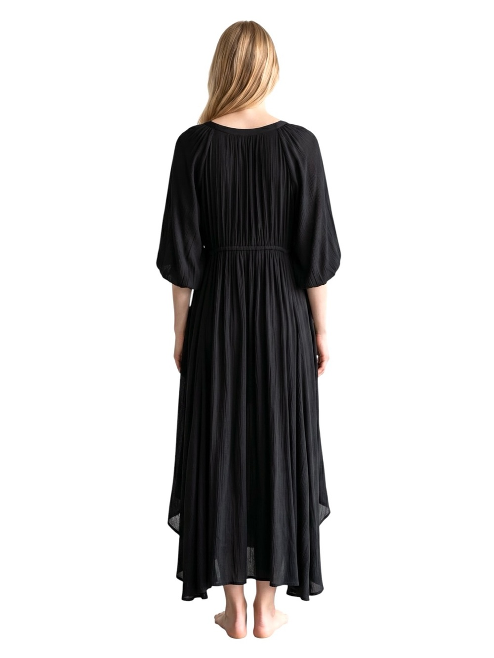Free People Plenty Of Love Maxi Dress Black - Picture 6 of 11